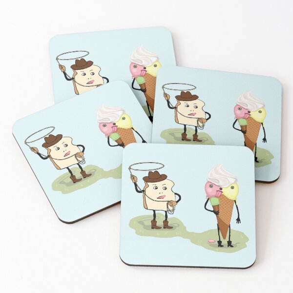 Item preview, cannibalistic ice cream cute anthropomorphic food designed and sold by LisetteBaron.