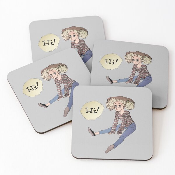 Item preview, Retro Manga Girl with Curly Hair  designed and sold by CuteCartoon.