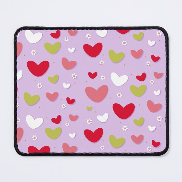 Item preview, Spring summer hearts and flowers pattern designed and sold by expresivedesign.
