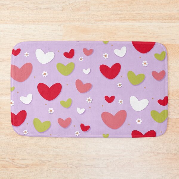 Item preview, Spring summer hearts and flowers pattern designed and sold by expresivedesign.