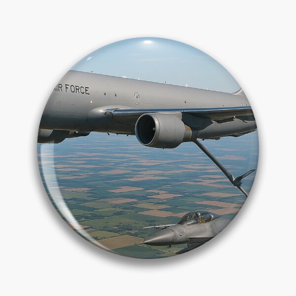 Item preview, KC-46 Pegasus Refueling F-16 Over Farmland designed and sold by Skyframe Aviation.