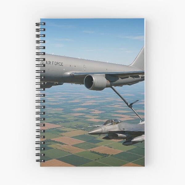 Item preview, KC-46 Pegasus Refueling F-16 Over Farmland designed and sold by Skyframe Aviation.