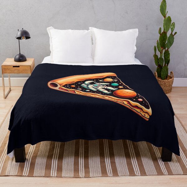 Item preview, Stylized Slice of Cosmic Pizza with Floating Astronaut in Space-Themed Cartoon Design – Vibrant Graphic Art Featuring Planets, Stars, and Surreal Food in a Whimsical, Flat Perspective designed and sold by ArteeInnovation.