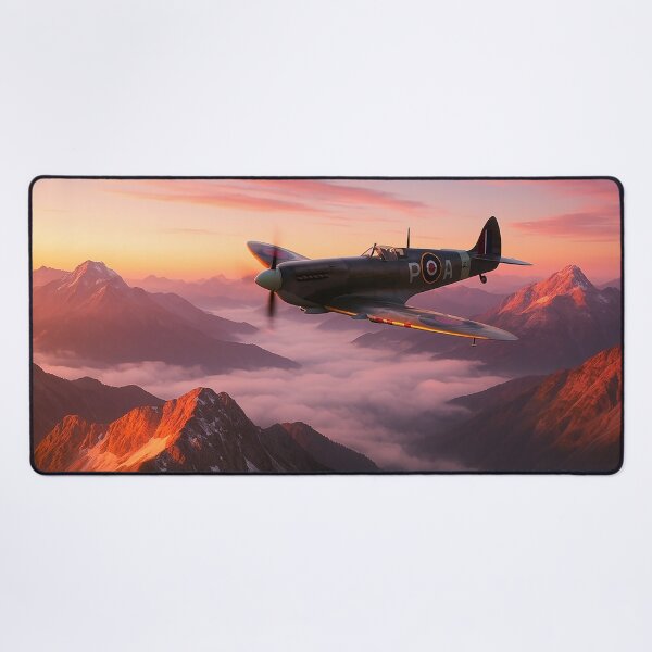 Item preview, Spitfire Over Peaks BBMF designed and sold by Skyframe Aviation.