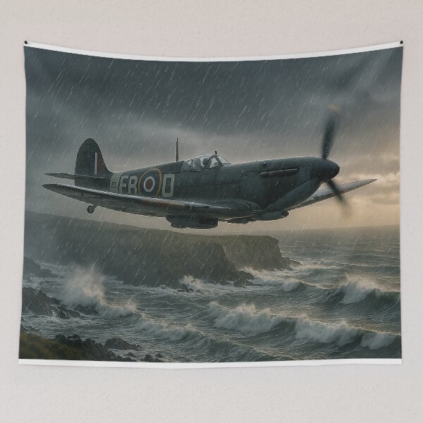 Item preview, Storm Flight Over the Coast BBMF designed and sold by Skyframe Aviation.