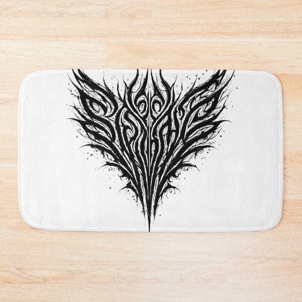 Item preview, Burning Silence – Ornate Tribal Black Metal Heart Logo designed and sold by Elfonso.