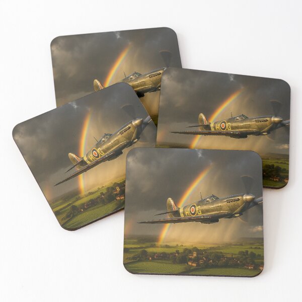 Artikelvorschau, Spitfire und der Rainbow BBMF entworfen und verkauft von Skyframe Aviation.