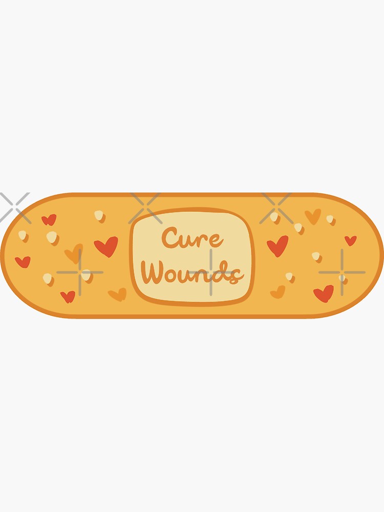 Thumbnail 3 of 3, Sticker, Cure Wounds Band aid designed and sold by KatherineBodily.