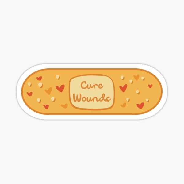 Item preview, Cure Wounds Band aid designed and sold by Druid Soup.