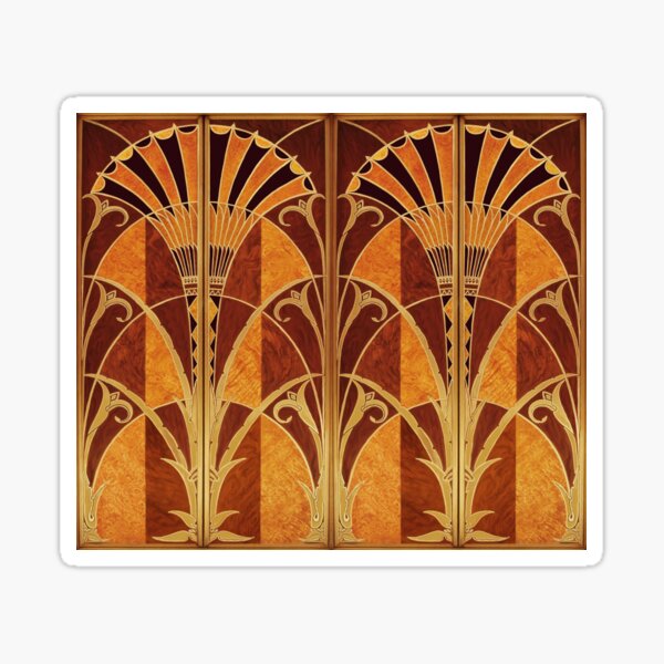 Aperçu de l'œuvre Portes d'ascenseur Art Déco Chrysler Building créée et vendue par LisetteBaron.
