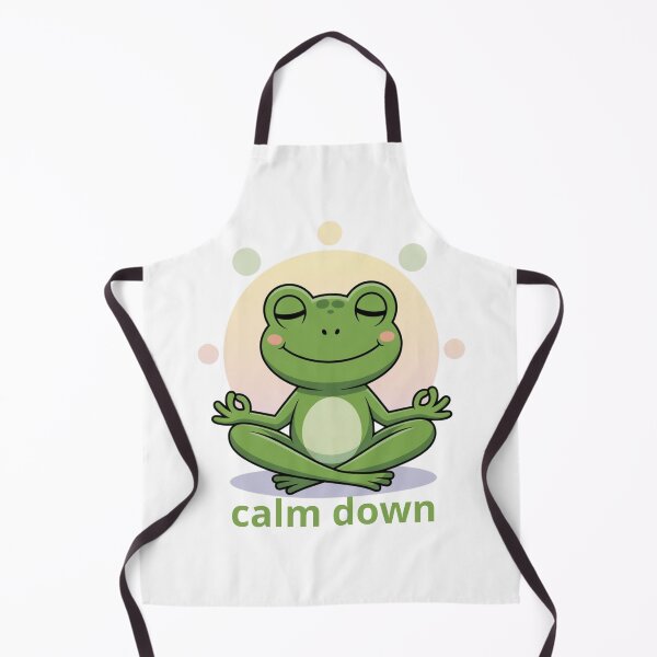 Item preview, Calm down,  Yoga is my spirit animal, Yoga Lover, Frog and Yoga, Frog likes yoga,  Yoga Lover, gift for yoga lovers designed and sold by KolorellaS.