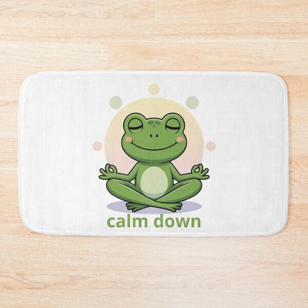 Item preview, Calm down,  Yoga is my spirit animal, Yoga Lover, Frog and Yoga, Frog likes yoga,  Yoga Lover, gift for yoga lovers designed and sold by KolorellaS.