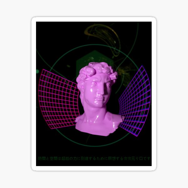 Item preview, David through Time and Space [~vaporwave aesthetics~] designed and sold by candlevision.