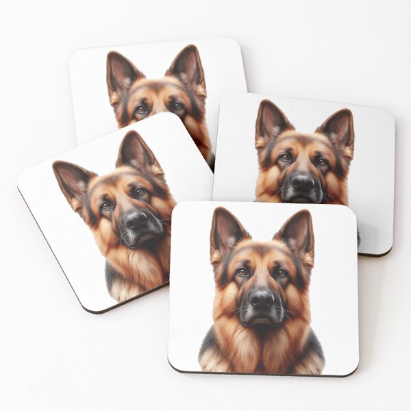 Item preview, He Watches Still – German Shepherd Art designed and sold by PawAndSoul.