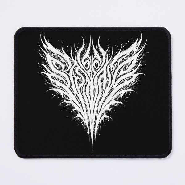 Item preview, Ashen Bloom – White Fire Heart Logo in Black Metal Style designed and sold by Elfonso.