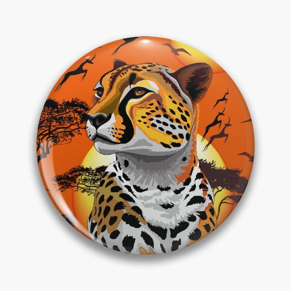 Item preview, Cheetah African Feline Wild Animal designed and sold by BluedarkArt.