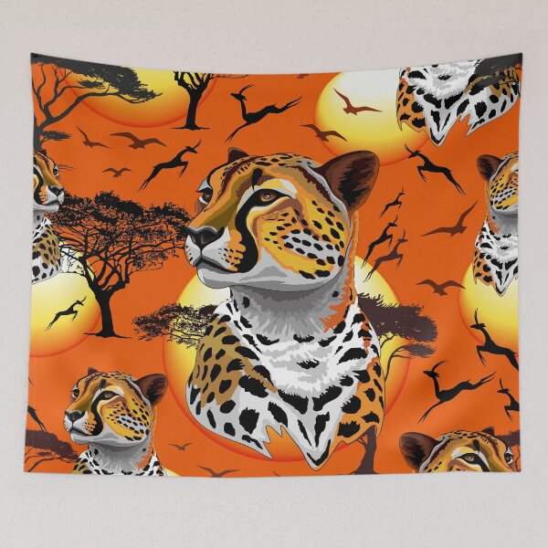 Item preview, Cheetah African Feline Wild Animal designed and sold by BluedarkArt.