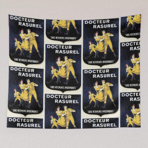 Item preview, Docteur Rasurel Family Undergarments 1911 Vintage Poster by Leonetto Cappiello | Classic French Advertising Art designed and sold by artofuniverse.
