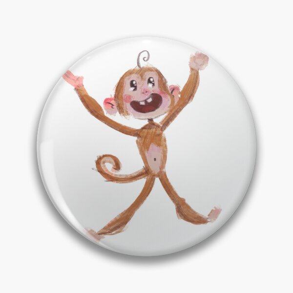 Item preview, Happy Monkey Sketch Primate Cute Animal Illustration designed and sold by EepyMonke.