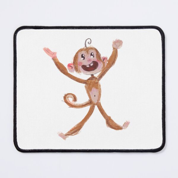 Item preview, Happy Monkey Sketch Primate Cute Animal Illustration designed and sold by EepyMonke.