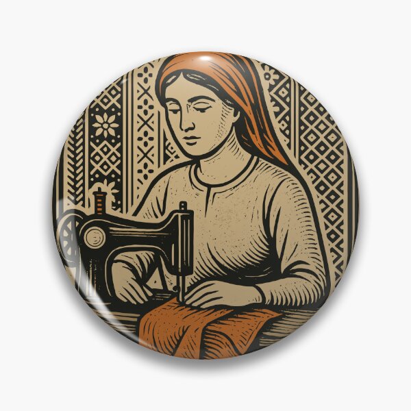 Item preview, The Seamstress — Vintage Sewing Tarot Card Design designed and sold by BRU Design.
