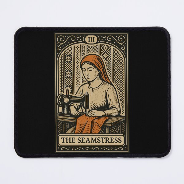 Item preview, The Seamstress — Vintage Sewing Tarot Card Design designed and sold by BRU Design.