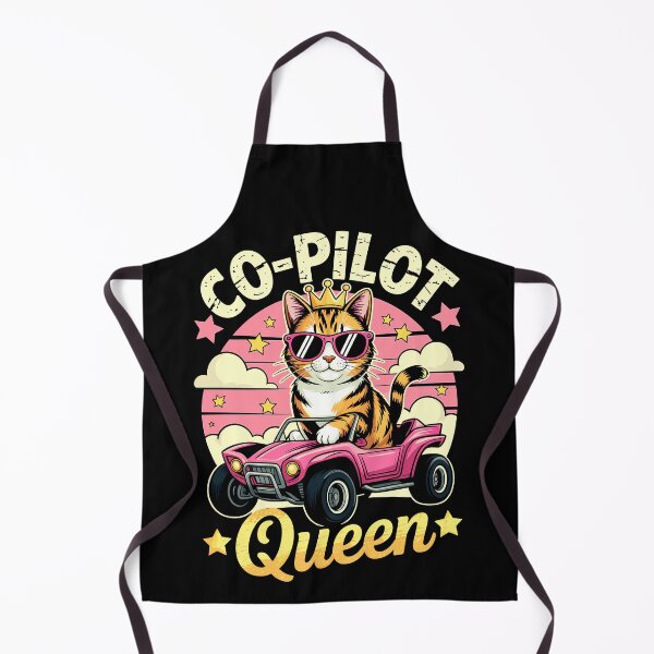 Item preview, Co-Pilot Queen Cat in Pink Car Cute Cool Kitty Driving Design designed and sold by designleon19.