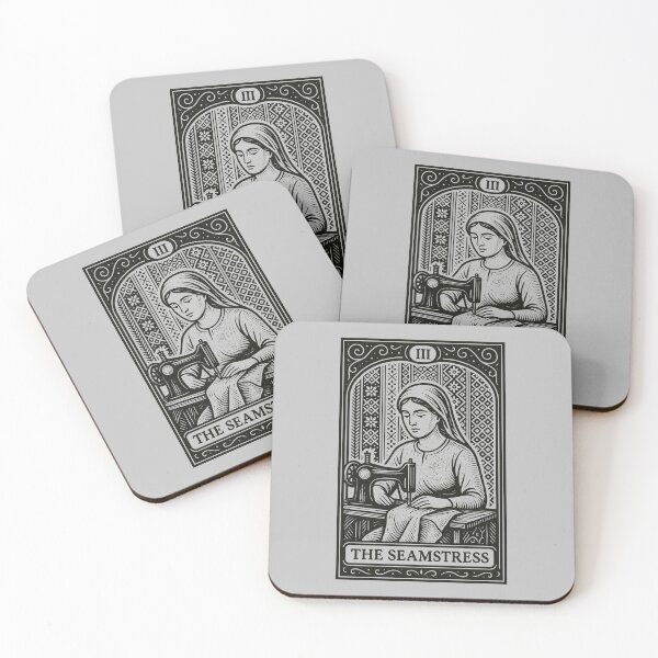 Item preview, Sewing Tarot - The Seamstress Retro Needlecraft designed and sold by BRU Design.
