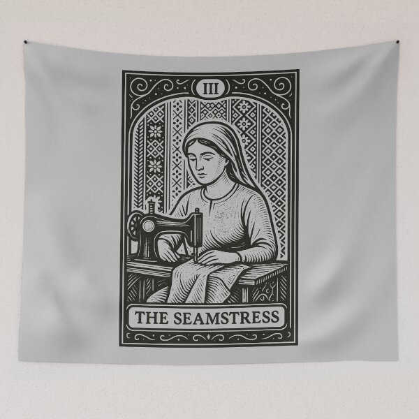 Item preview, Sewing Tarot - The Seamstress Retro Needlecraft designed and sold by BRU Design.
