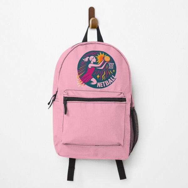 Item preview, Netball. A vibrant, colourful, fun, action motif for women's sport designed and sold by Andykinoz.