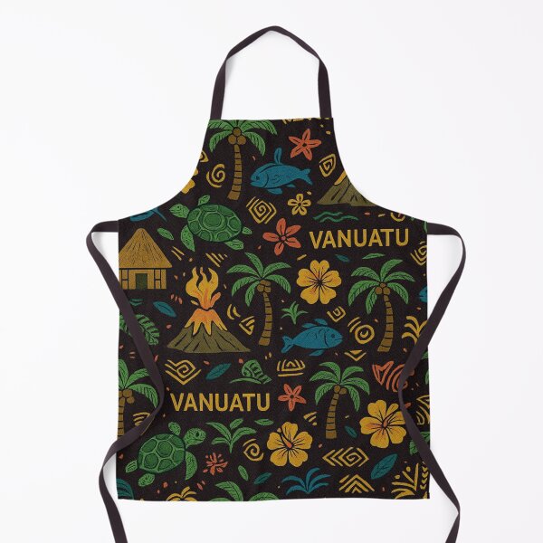 Item preview, Vanuatu Island Spirit - Tropical Pattern designed and sold by Myra365Art.