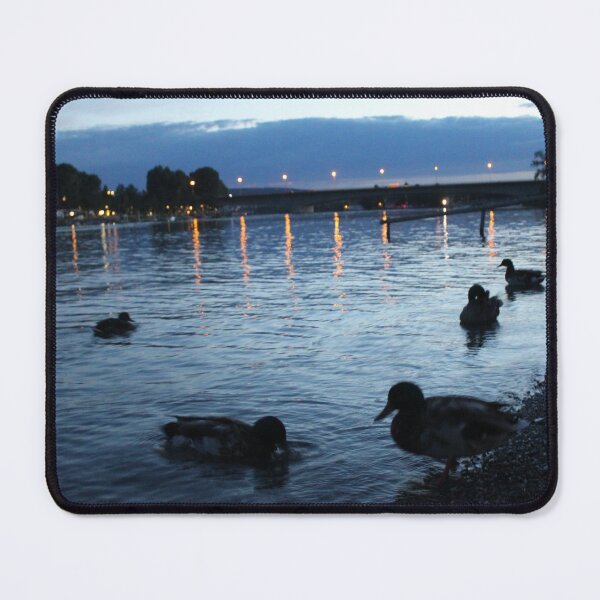 Item preview, Lake Constance at night with ducks designed and sold by jonneyboy99.