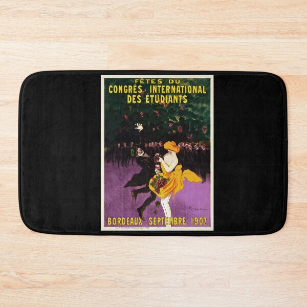 Item preview, Celebrations of International Student Congress Bordeaux 1907  | Leonetto Cappiello Vintage Art Print  | French Event Poster designed and sold by artofuniverse.