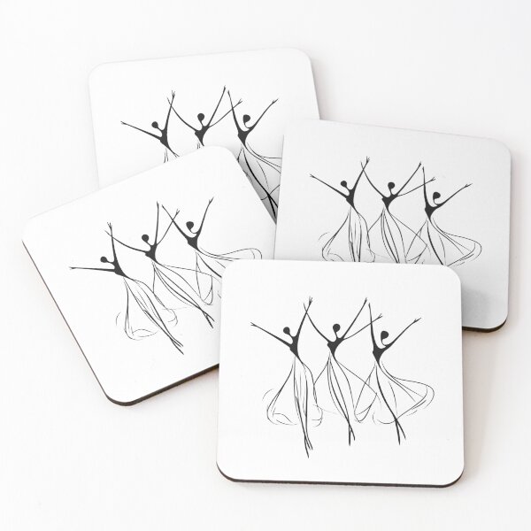 Item preview, Three ballerinas in motion designed and sold by Pop Art Rebel Prints.