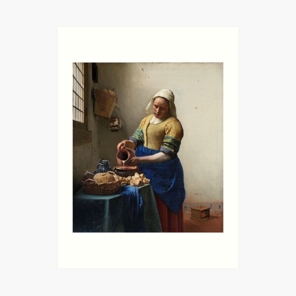 The Milkmaid - Johannes Vermeer Art Print