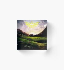 Tri Force & Hyrule Acrylic Block