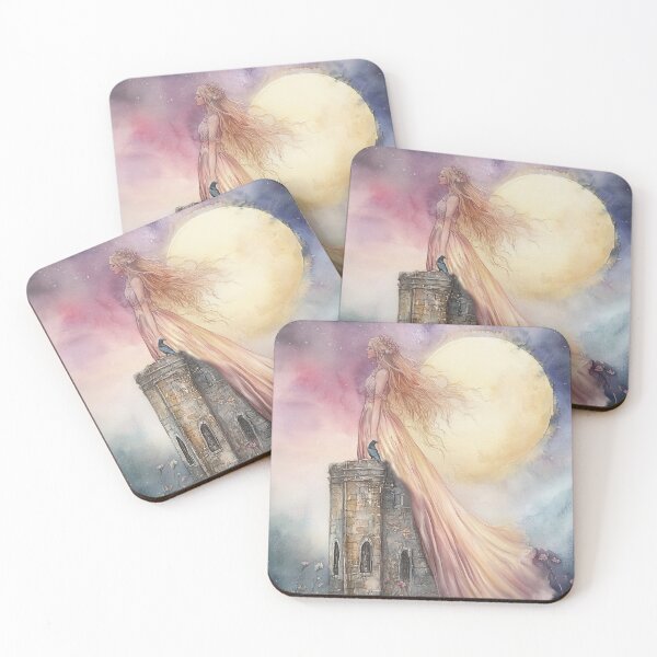 Item preview, Moonlit Tower - Moonlight series designed and sold by Christina Brunton Art.