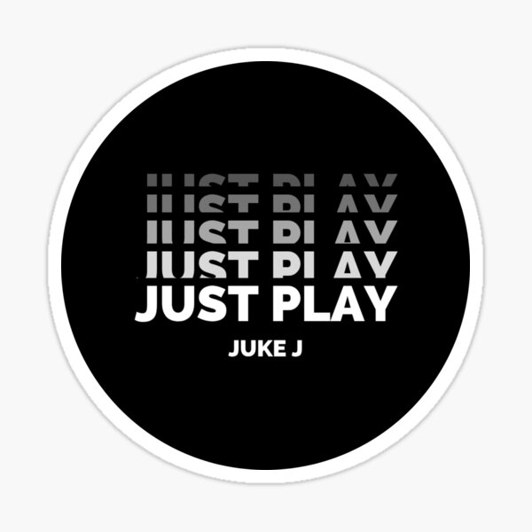 Item preview, "Just Play" Gaming Sticker | Juke J Store designed and sold by JukeJStore.
