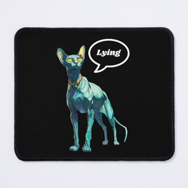 Item preview, The Fibbing Feline Black Background designed and sold by Alley Cat Entertainment.