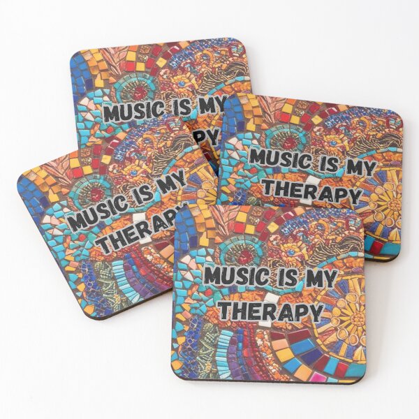 Item preview, Design Music Is My Therapy Mosaic designed and sold by Arkeso.