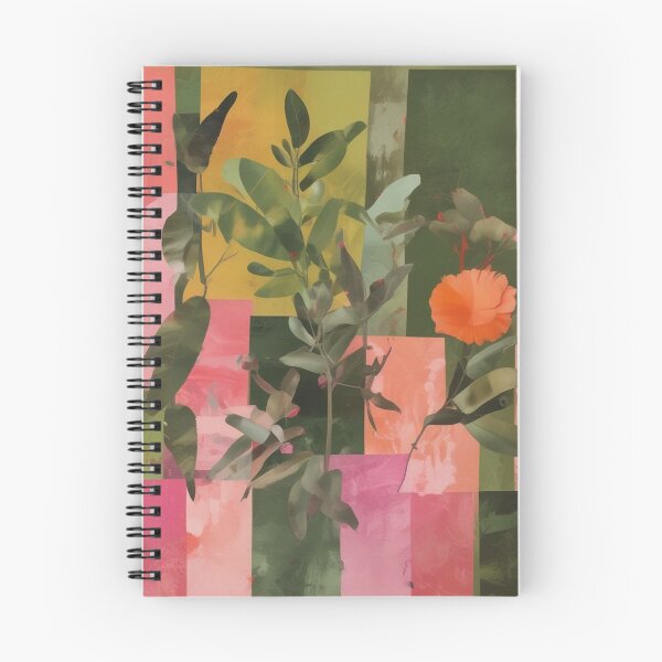 Item preview, Olive green and pink abstract collage designed and sold by GasconyPassion.