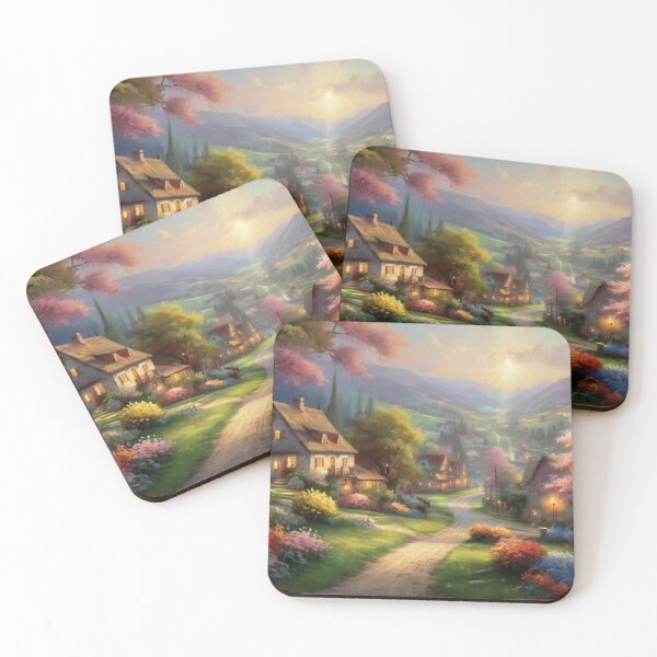 Item preview, Painting of Springtime Streets in the Village designed and sold by BlareBlare.