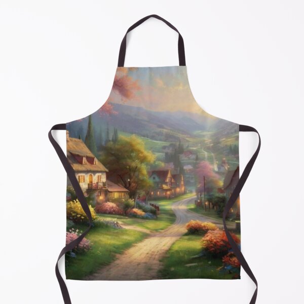 Item preview, Painting of Springtime Streets in the Village designed and sold by BlareBlare.