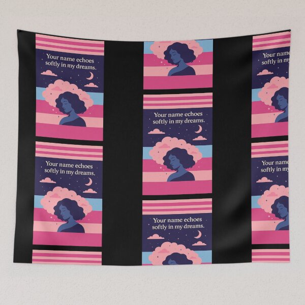 Item preview, "Echoes in My Dreams – Soft Romantic Night Art" designed and sold by Pyroluxe.