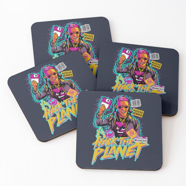 Item preview, Vaporwave Hack the Planet  designed and sold by McPod.