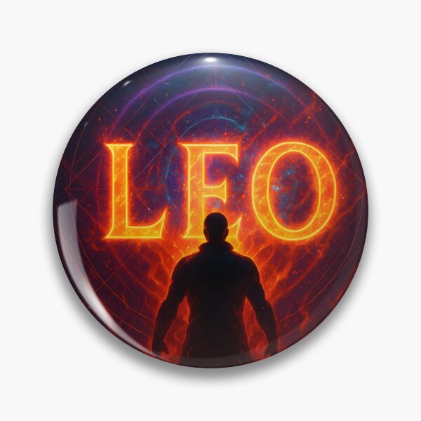 Item preview, LEO in Titan’s Eye – Mythic Reflection Zodiac Name Art designed and sold by VoidBloom Studio.