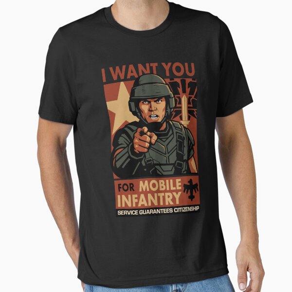 Item preview, I want you for Mobile Infantry - Service Guarantees Citizenship designed and sold by McPod.