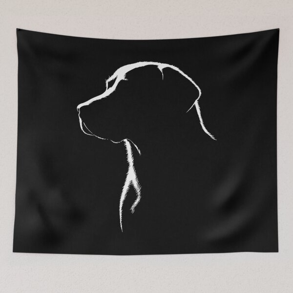 Item preview, Labrador Silhouette – Elegant minimalist dog motif for true Labbi fans designed and sold by nkhookysun.