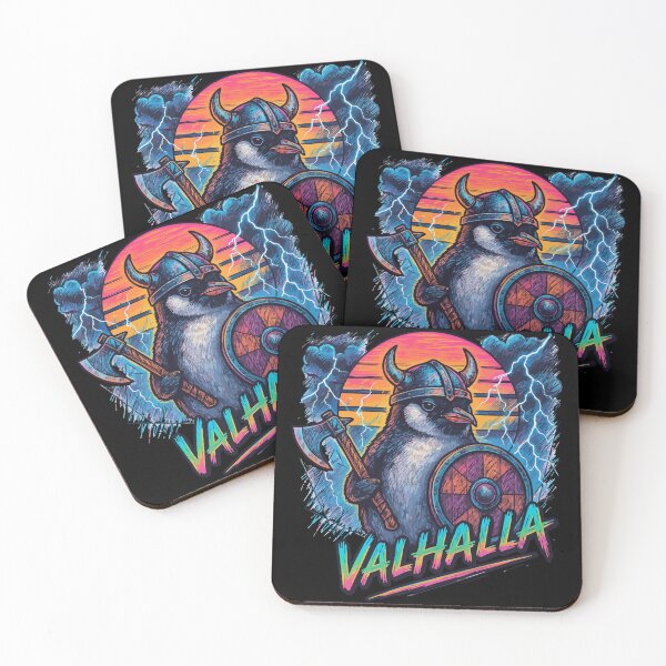 Item preview, Penguin Viking Valhalla Norse Retro designed and sold by TomFrontierArt.