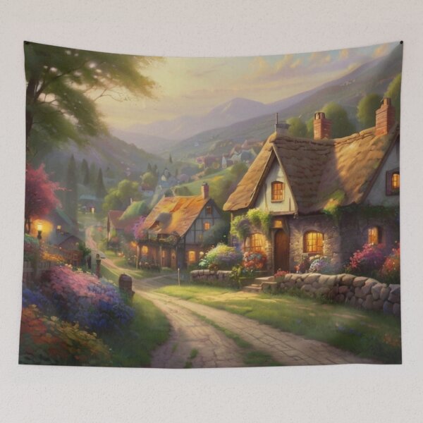Item preview, A Spring Stroll in the Village designed and sold by BlareBlare.